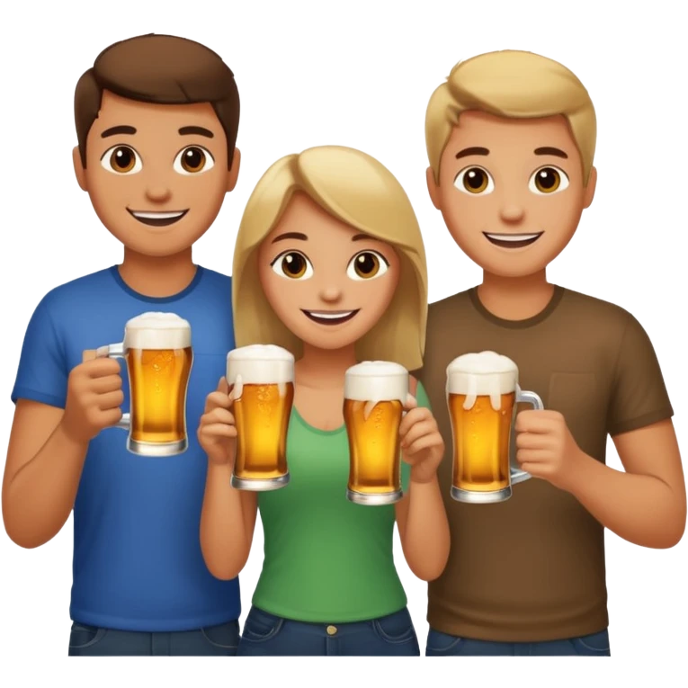 young people drinking  emoji