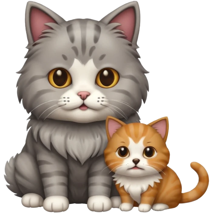 Cat eating dog emoji