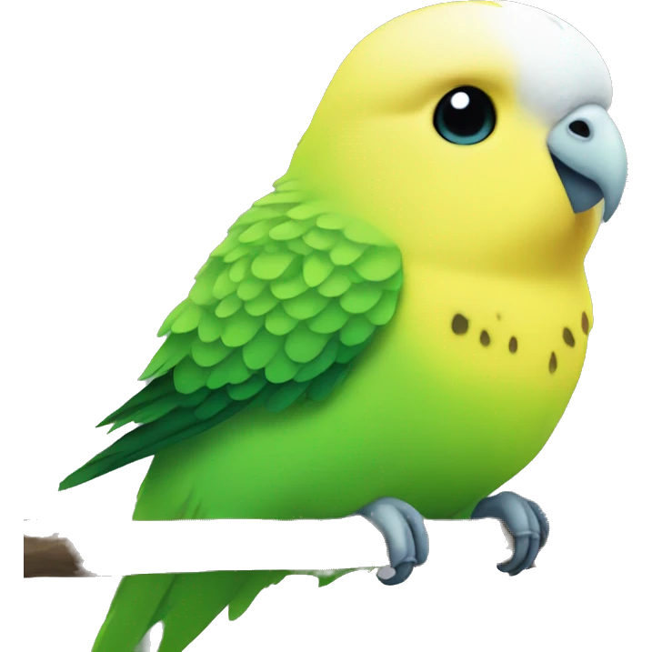 green yellow budgie emoji