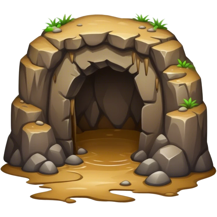 muddy cave entrance emoji