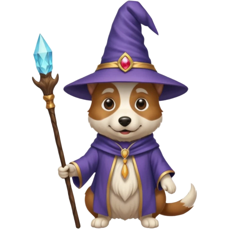 Dog wizard emoji