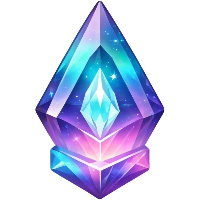 magic alien cosmic crystal complex shape galaxy inside emoji