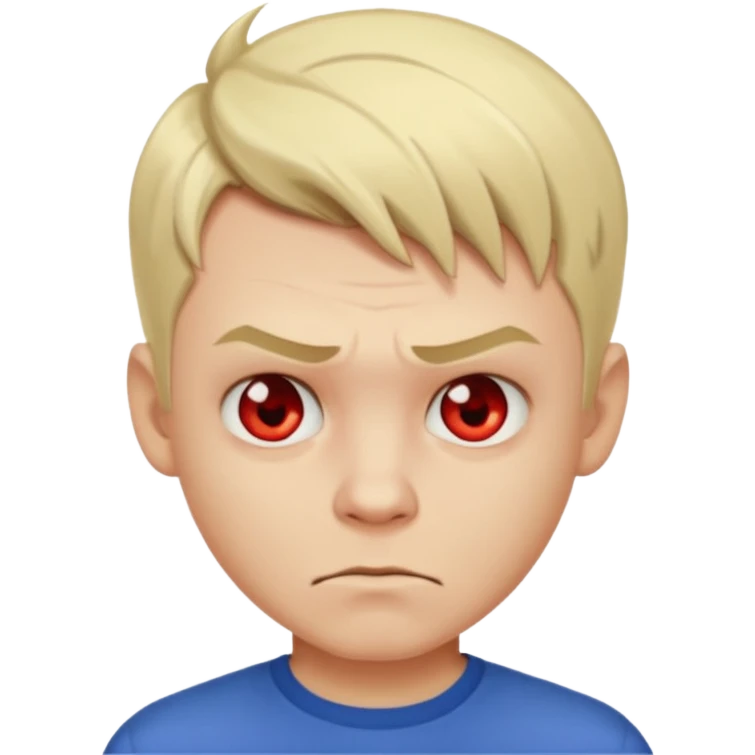 blonde short hair man devil with shirt emoji