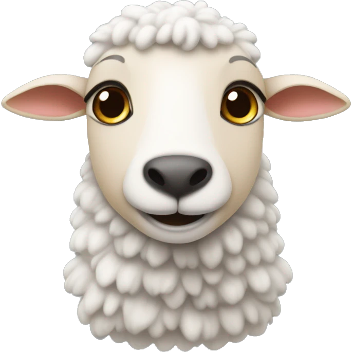 Ein Schaf mit Herzen  emoji