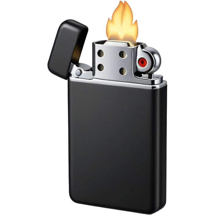 black lighter emoji
