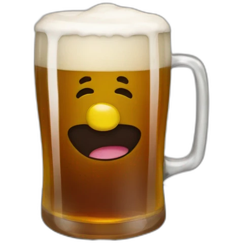 Melvin Jaminet drink a beer emoji