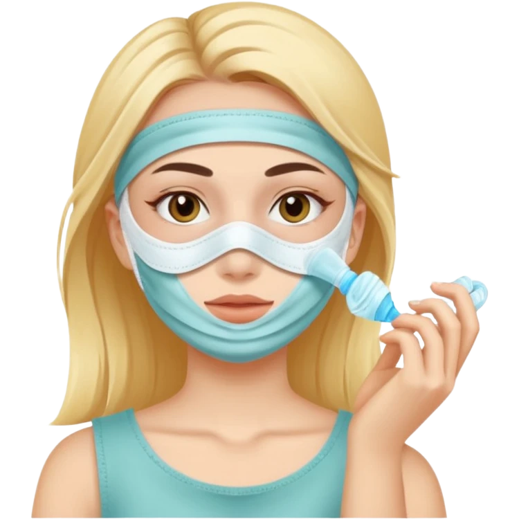 girl with self care emoji