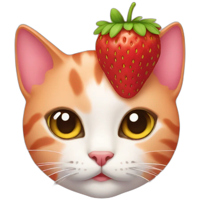strawberry cat emoji