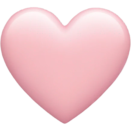 Pastel pink heart emoji