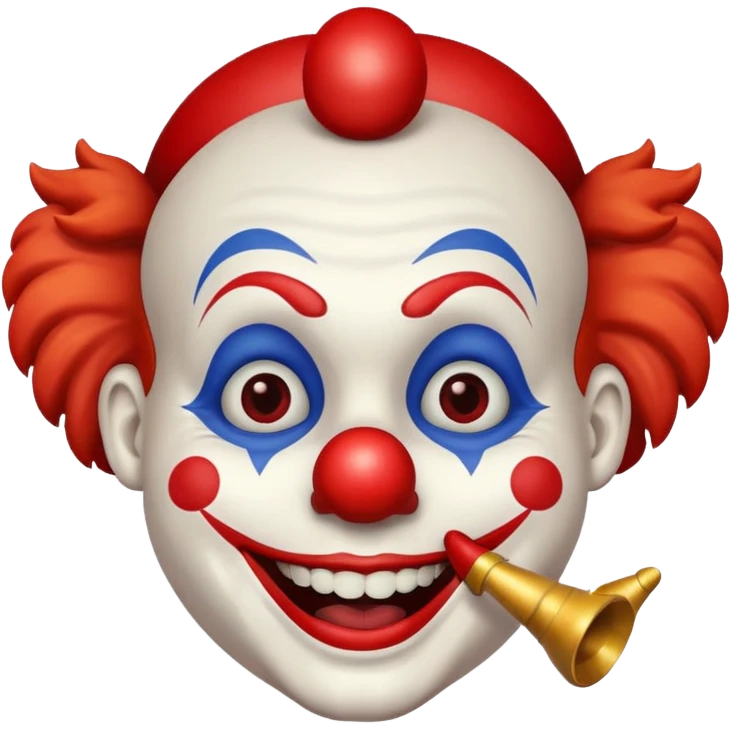  Clown with horn  emoji