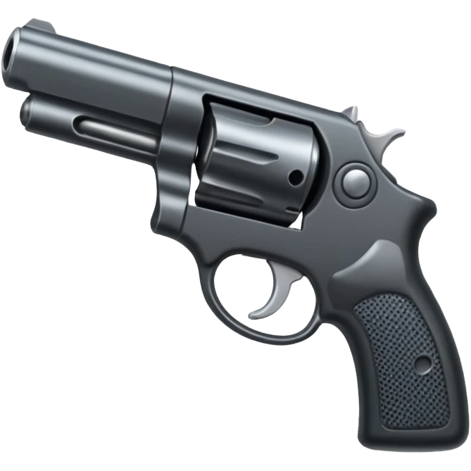 Realistic gun facing me emoji