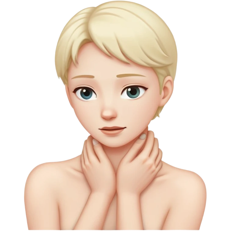 hands around neck  emoji