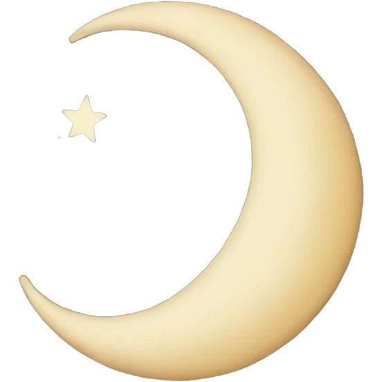 crescent moon emoji