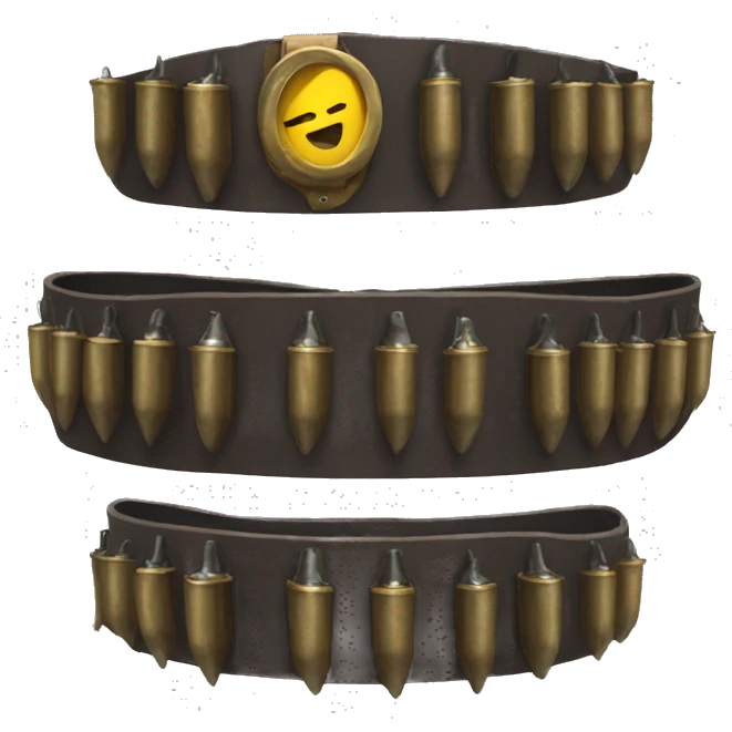 Bullet belt emoji