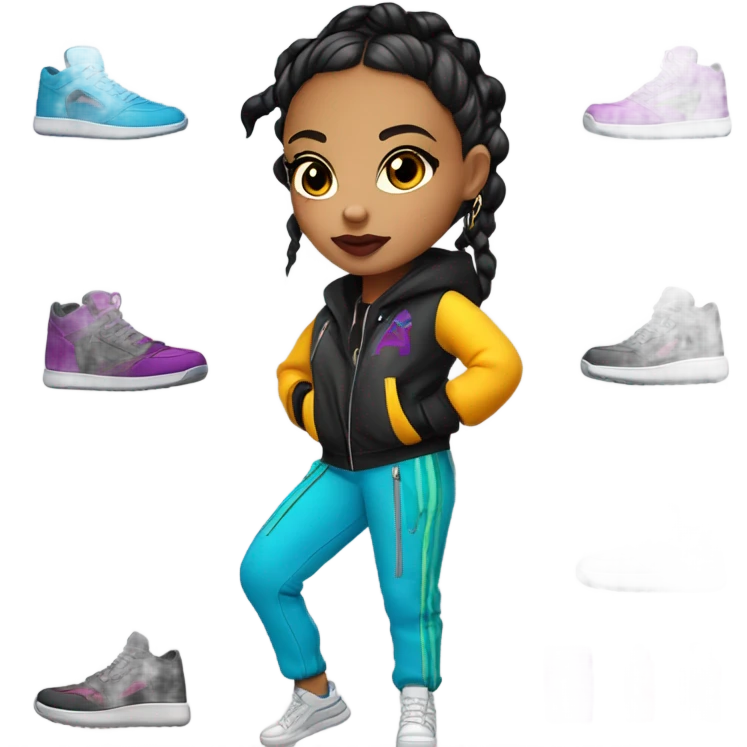 Chav girl emoji