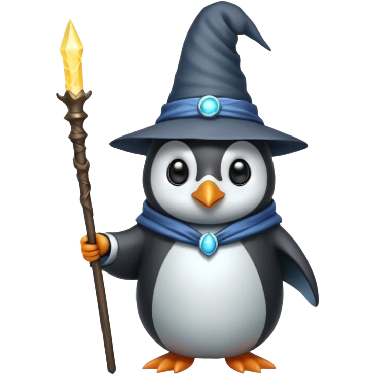 Penguin Wizard emoji