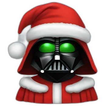 Darth Vader as Santa Claus emoji