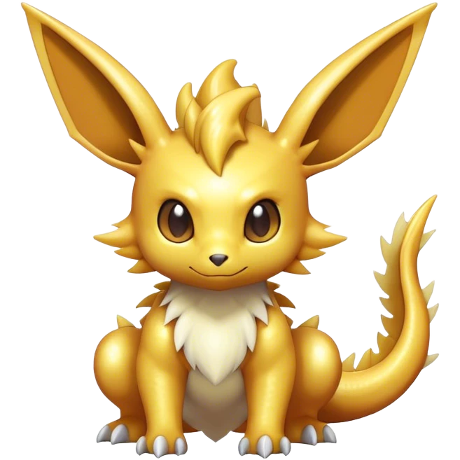 Shiny-Eeveelution-Cute-Fakemon-Dragon-Pokémon-fusion full body emoji