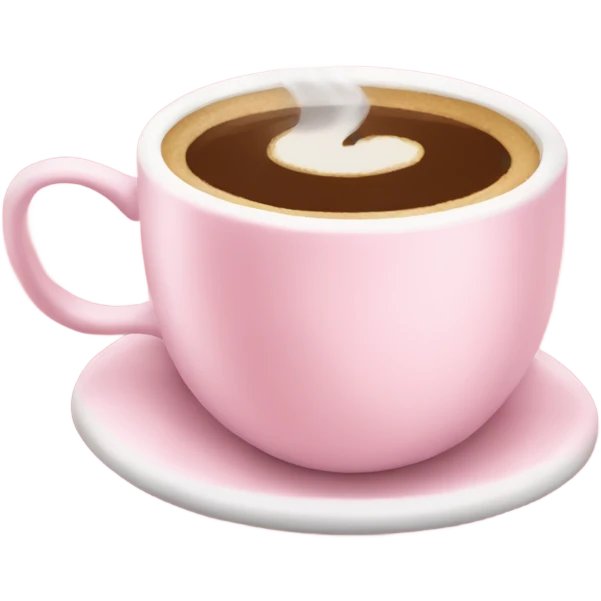Light pink coffee emoji
