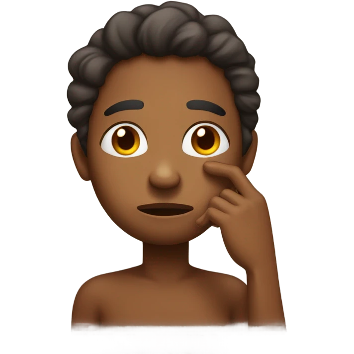 Brown person upset Face Palm  emoji