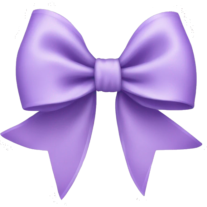 light purple bow emoji