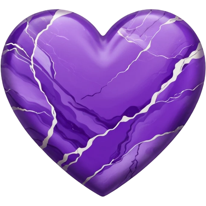purple heart with a marble texture emoji