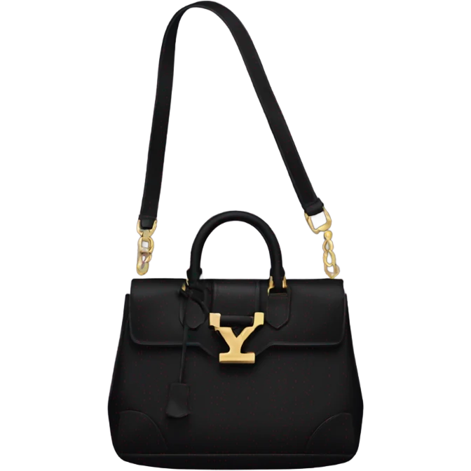 Black ysl bag emoji