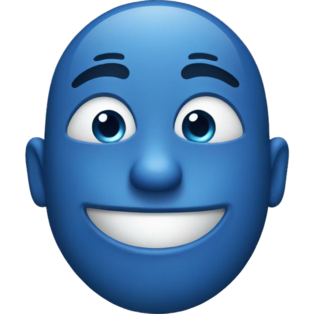 blue emoji happy  emoji
