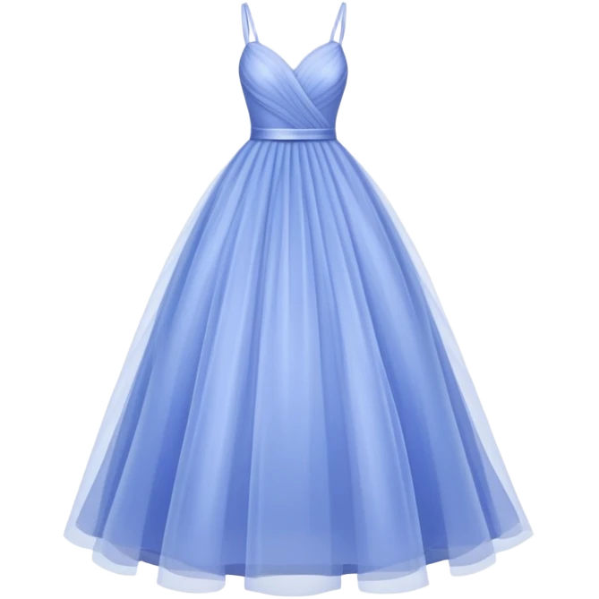 periwinkle tulle gown emoji