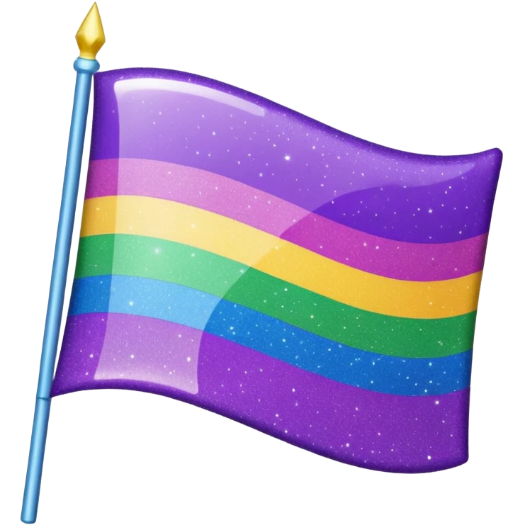 glitter cian and purple lgbtq emoji