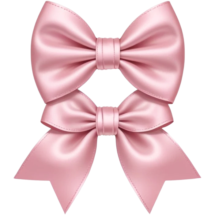 Light pink bows emoji