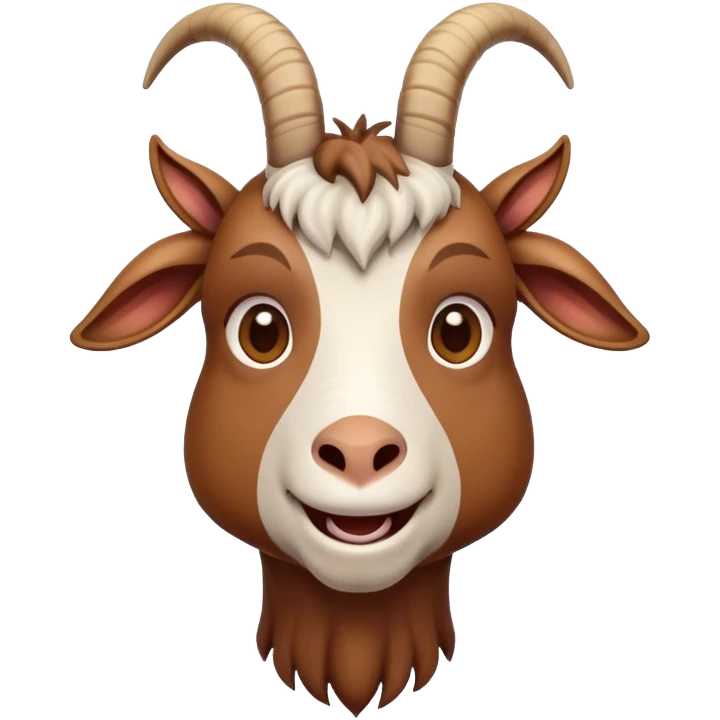 Goat shaking head emoji