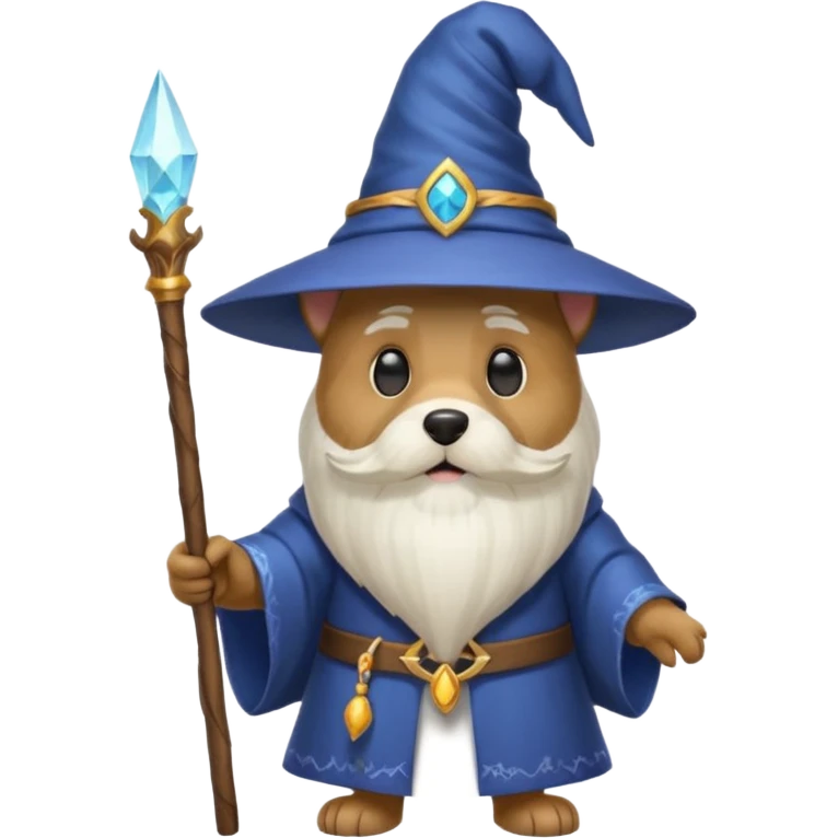 Dog wizard emoji