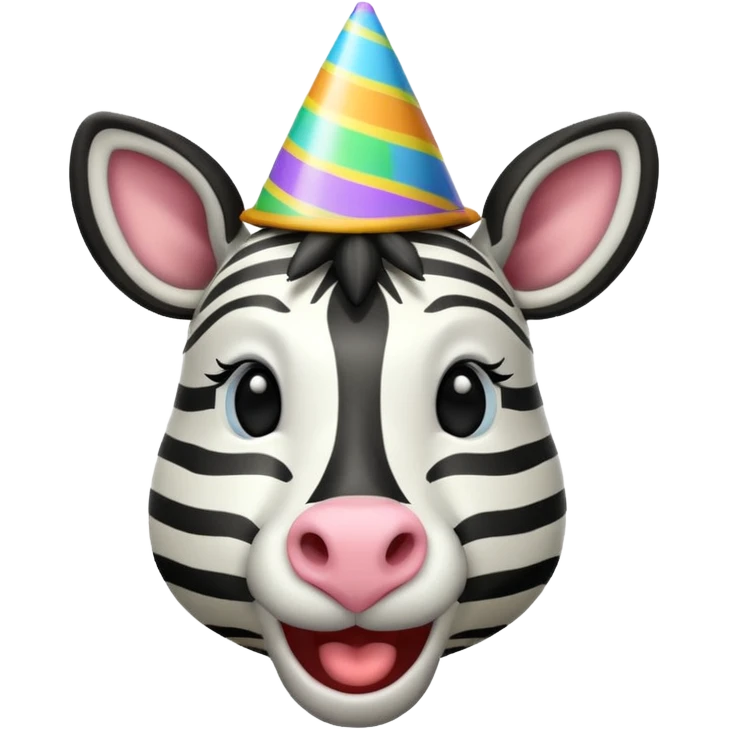 zebra brithday emoji