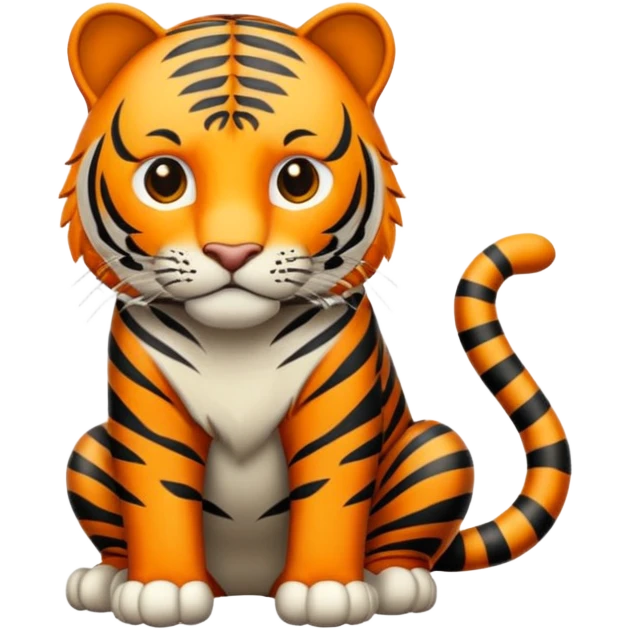 Tigre adulto en la cima emoji