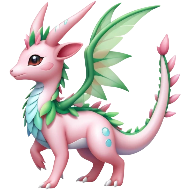 Shiny Exotic Cute Majestic Ethereal Sparkly Flygon-Sylveon-Shaymin-Meganium-Hybrid-Creature emoji