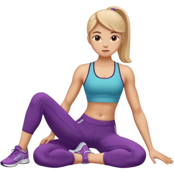 girl working out abs workout situps  emoji