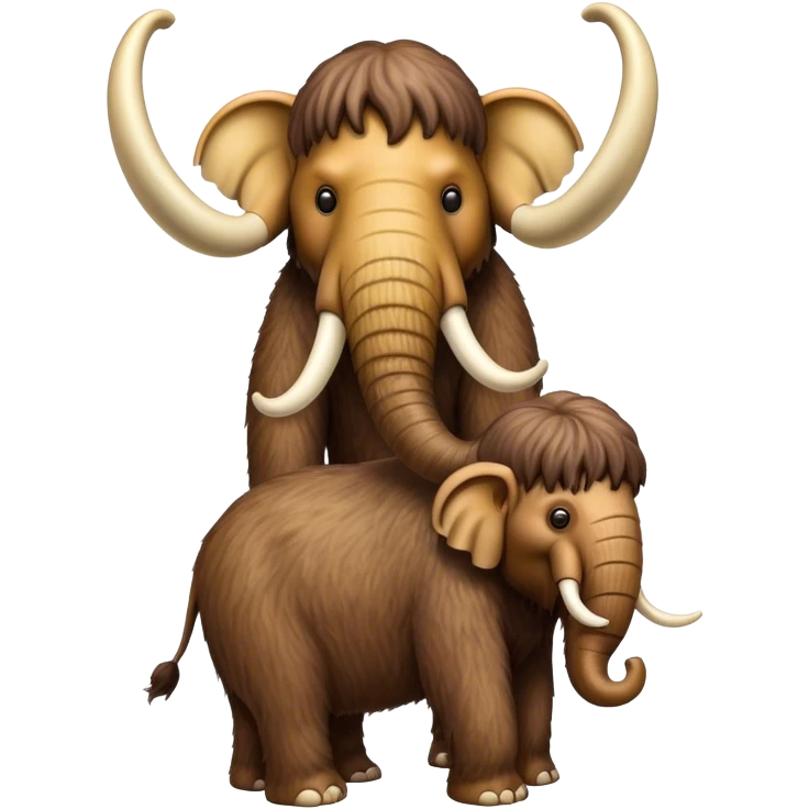 Wooly mammoth standing on my head emoji