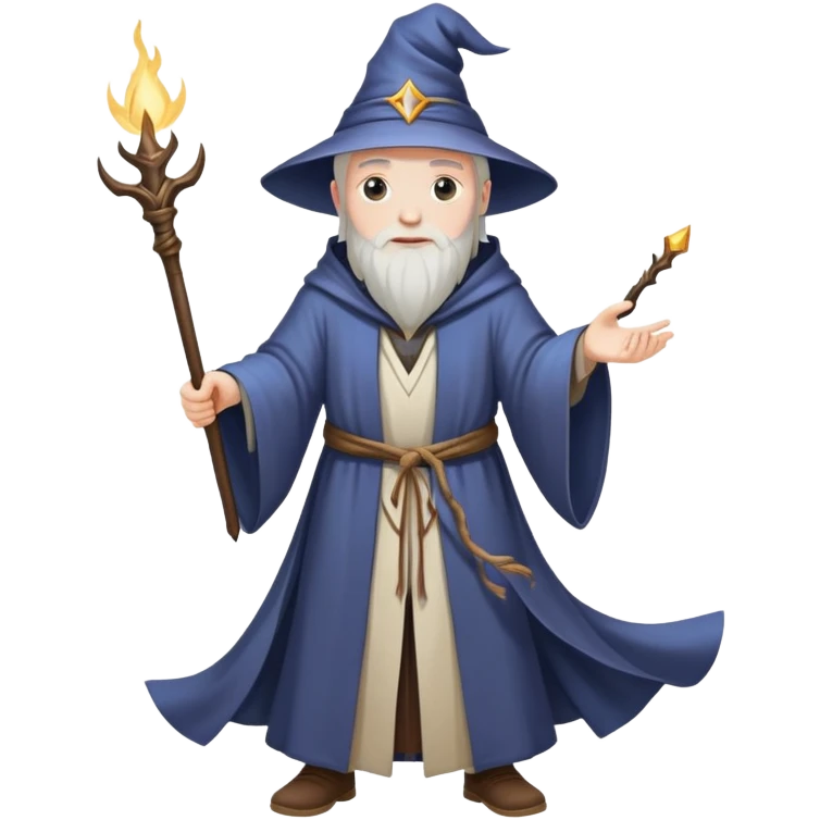 Wizard casting spells emoji
