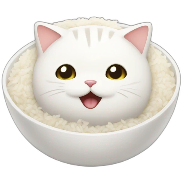 cat-eat-riceball emoji