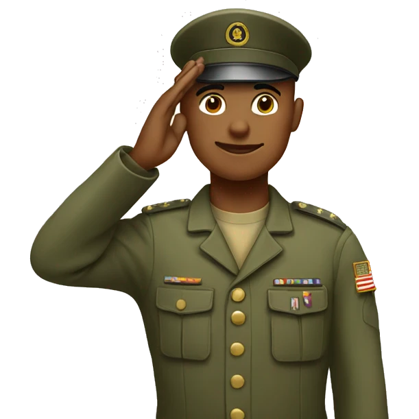 Soldier saluting  emoji