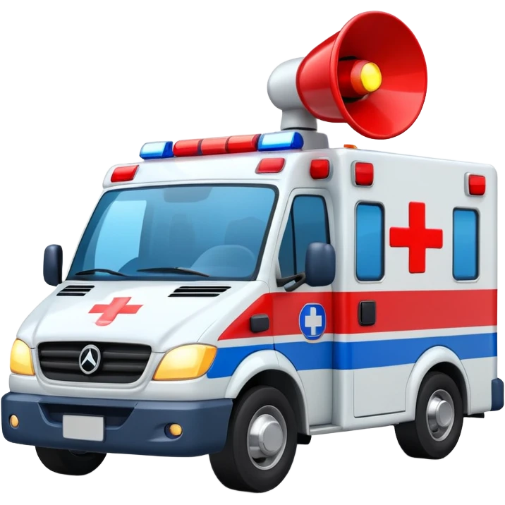 ambulance Siren light emoji
