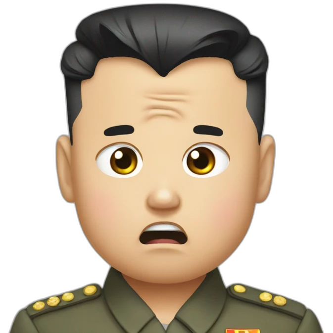 crying Kim Jong Un emoji