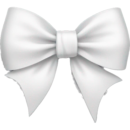white bow emoji