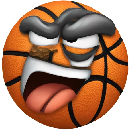 angry basketball  emoji