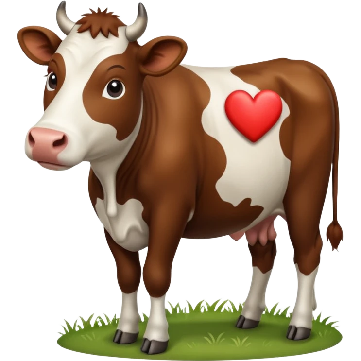 vaca con corazon para copiar y pegar en chat emoji