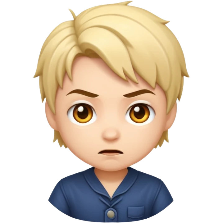 Cool chibi mad emoji