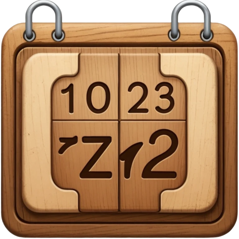 calendar wood emoji