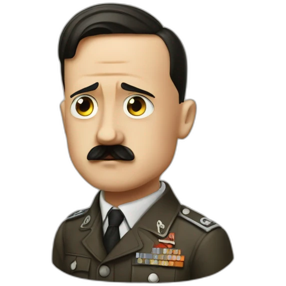 Hitler avec le signe nazi emoji