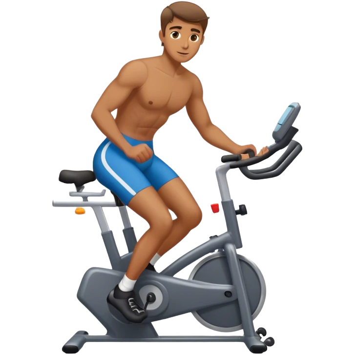 Man on a stationary bike emoji